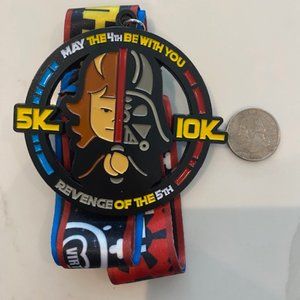 Virtual Pace Series running medal - May the 4th Be With you Revenge of the 5th